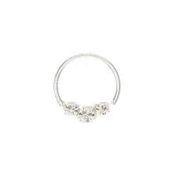 Claire's Bijoux De Piercing-Anneau de cartilage 0,8 mm orné de strass