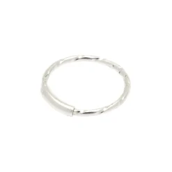 Claire's Bijoux De Piercing|Bijoux Premium-Anneau de nez torsadé couleur argenté