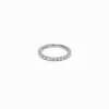 Claire's Bijoux Premium|Bijoux De Piercing-Anneau pour le nez à charnière strass 0,8 mm en titane couleur argentée