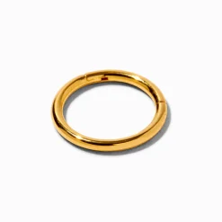 Claire's Bijoux De Piercing|Bijoux Premium-Anneau pour piercing au cartilage charnière en titane 1 mm couleur dorée