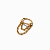 Claire's Bijoux Premium|Bijoux De Piercing-Anneau pour piercing de cartilage 1,0 mm acier inoxydable couleur dorée