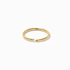 Claire's Bijoux Premium|Bijoux De Piercing-Anneau pour piercing de nez en titane 0,8 mm couleur dorée