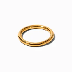 Claire's Bijoux De Piercing-Anneau pour piercing de nez 1,0 mm en titane couleur dorée