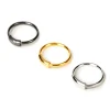 Claire's Bijoux De Piercing-Anneaux de nez avec barre 0,6 mm en métaux mixtes couleur argentée - Lot de 3