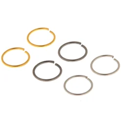 Claire's Bijoux De Piercing-Anneaux de nez couleur unie 20 g en métaux mixtes - Lot de 6