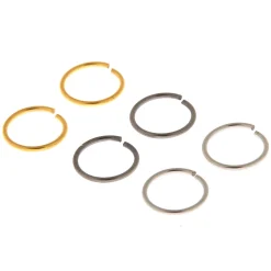Claire's Bijoux De Piercing-Anneaux de nez couleur unie 20 g en métaux mixtes - Lot de 6