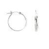 Claire's Anneaux-Anneaux d’oreilles larges 25 mm couleur argentée