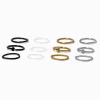 Claire's Bijoux De Piercing-Anneaux et clous de piercing de nez aux designs variés 0,8 mm en BioFlex® - Lot de 12