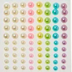 Claire's Accessoires Coiffure-Assortiment de strass pour cheveux arc-en-ciel pastel - Lot de 80