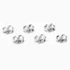 Claire's Bijoux Premium-Attaches de boucle d'oreille de rechange en titane couleur argentée - Lot de 6 - Collection C Luxe