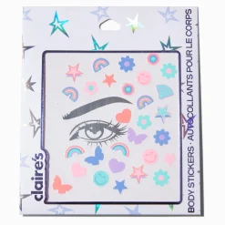 Claire's Paillettes Et Bijoux De Peau-Autocollants pour le visage de formes originales