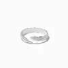 Claire's Bagues|Bijoux Premium-Bague d'orteil plume couleur argentée C LUXE by Claire’s