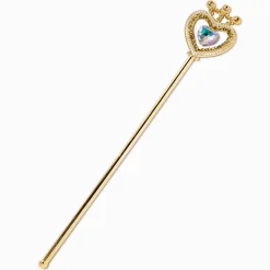 Claire's Déguisements-Baguette couleur dorée pendentif cœur aurore boréale Claire's Club