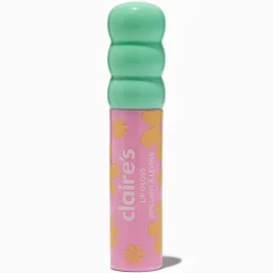 Claire's Lèvres-Baguette de gloss rose fluo marguerite verte