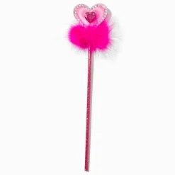 Claire's Déguisements-Baguette à plumes de marabout cœur rose Claire's Club