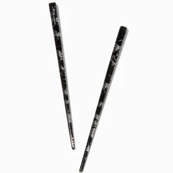 Claire's Accessoires Coiffure-Baguettes à cheveux façon dentelle noires - Lot de 2