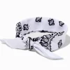 Claire's Bandeaux Et Serre-têtes-Bandeau bandana à motif cachemire blanc