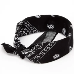 Claire's Bandeaux Et Serre-têtes-Bandeau bandana à motif cachemire noir