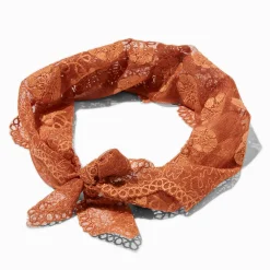Claire's Bandeaux Et Serre-têtes-Bandeau façon dentelle marron style boho