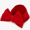 Claire's Bandeaux Et Serre-têtes-Bandeau à nœud côtelé en nylon Claire's Club - Rouge