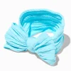 Claire's Bandeaux Et Serre-têtes-Bandeau à nœud côtelé en nylon Claire's Club - Bleu