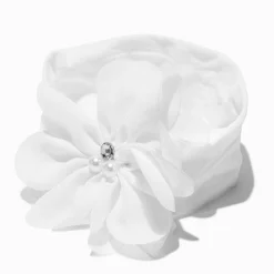 Claire's Bandeaux Et Serre-têtes-Bandeau à nœud fleurs blanches pour occasion spéciale Claire's Club