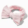 Claire's Bandeaux Et Serre-têtes-Bandeau à nœud maillons de chaîne côtelé en nylon rose Claire's Club