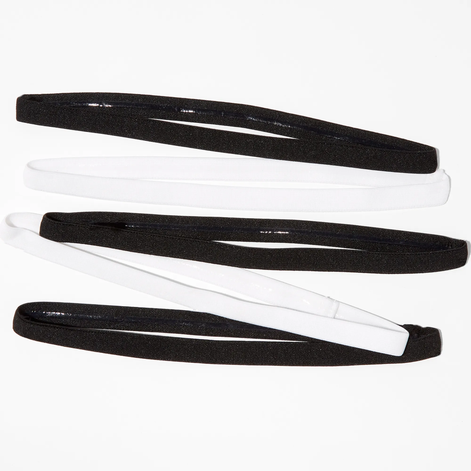 Claire's Bandeaux Et Serre-têtes-Bandeaux fins variés noirs et blancs pour le sport - Lot de 5