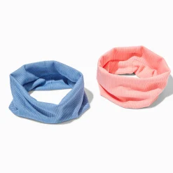 Claire's Bandeaux Et Serre-têtes-Bandeaux rose et bleu - Lot de 2