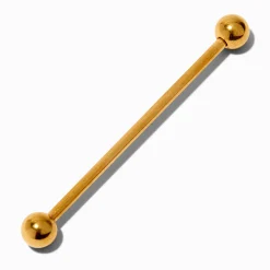 Claire's Bijoux De Piercing-Barre industrielle 1,6 mm en titane couleur dorée