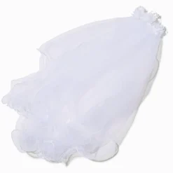 Claire's Barrettes Et Pinces|Déguisements-Barrette florale avec voile blanc pour occasion spéciale Claire's Club