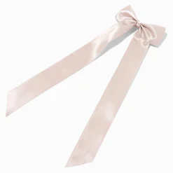 Claire's Noeuds Pour Cheveux|Barrettes Et Pinces-Barrette à nœud agrémentée d’un long ruban satiné couleur taupe