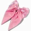 Claire's Noeuds Pour Cheveux|Barrettes Et Pinces-Barrette à nœud cœur à sequins rose