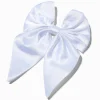 Claire's Noeuds Pour Cheveux-Barrette à nœud en faux satin blanc Claire's Club