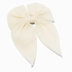 Claire's Noeuds Pour Cheveux-Barrette à nœud en mousseline couleur dorée Claire's Club