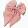 Claire's Noeuds Pour Cheveux-Barrette à nœud en mousseline rose Claire's Club