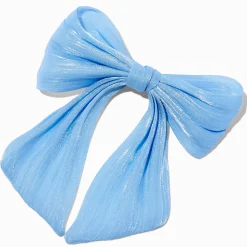 Claire's Noeuds Pour Cheveux|Barrettes Et Pinces-Barrette à nœud en organza bleue