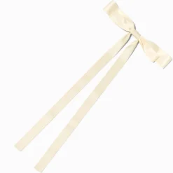 Claire's Noeuds Pour Cheveux|Barrettes Et Pinces-Barrette à nœud extra longue couleur ivoire
