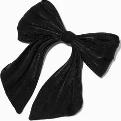 Claire's Noeuds Pour Cheveux|Barrettes Et Pinces-Barrette à nœud organza noire