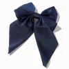 Claire's Noeuds Pour Cheveux|Barrettes Et Pinces-Barrette à nœud satiné bleu marine