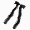 Claire's Noeuds Pour Cheveux|Barrettes Et Pinces-Barrette à nœud satinée dentelle noire