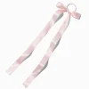 Claire's Noeuds Pour Cheveux-Barrette à nœud satinée rose tendre