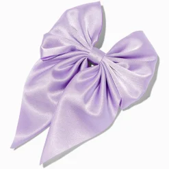 Claire's Noeuds Pour Cheveux|Barrettes Et Pinces-Barrette à nœud satinée violette