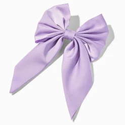 Claire's Noeuds Pour Cheveux|Barrettes Et Pinces-Barrette à nœud satiné lavande