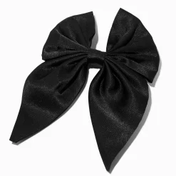 Claire's Noeuds Pour Cheveux-Barrette à nœud satiné noir