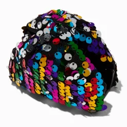 Claire's Noeuds Pour Cheveux|Barrettes Et Pinces-Barrette à nœud à sequins arc-en-ciel