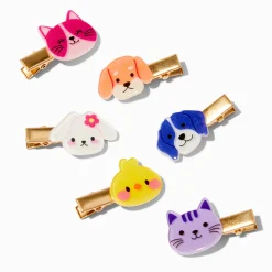 Claire's Barrettes Et Pinces-Barrettes animaux arc-en-ciel Claire's Club - Lot de 6