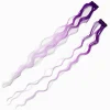 Claire's Barrettes Et Pinces|Perruques Et Extensions-Barrettes avec extensions de cheveux synthétiques bouclés dégradé violet - Lot de 2