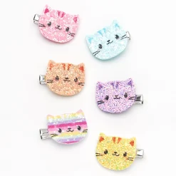 Claire's Barrettes Et Pinces-Barrettes chat à paillettes Claire's Club - Lot de 6