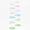Claire's Barrettes Et Pinces-Barrettes clic clac au motif vichy pastel Claire's Club - Lot de 12